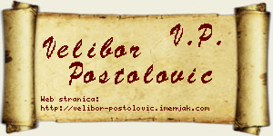 Velibor Postolović vizit kartica